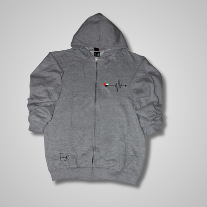 Echo of Strength Zipper Gray